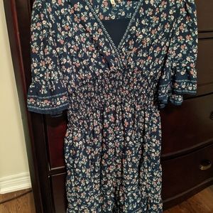 Spring fall dress size L bell sleeves